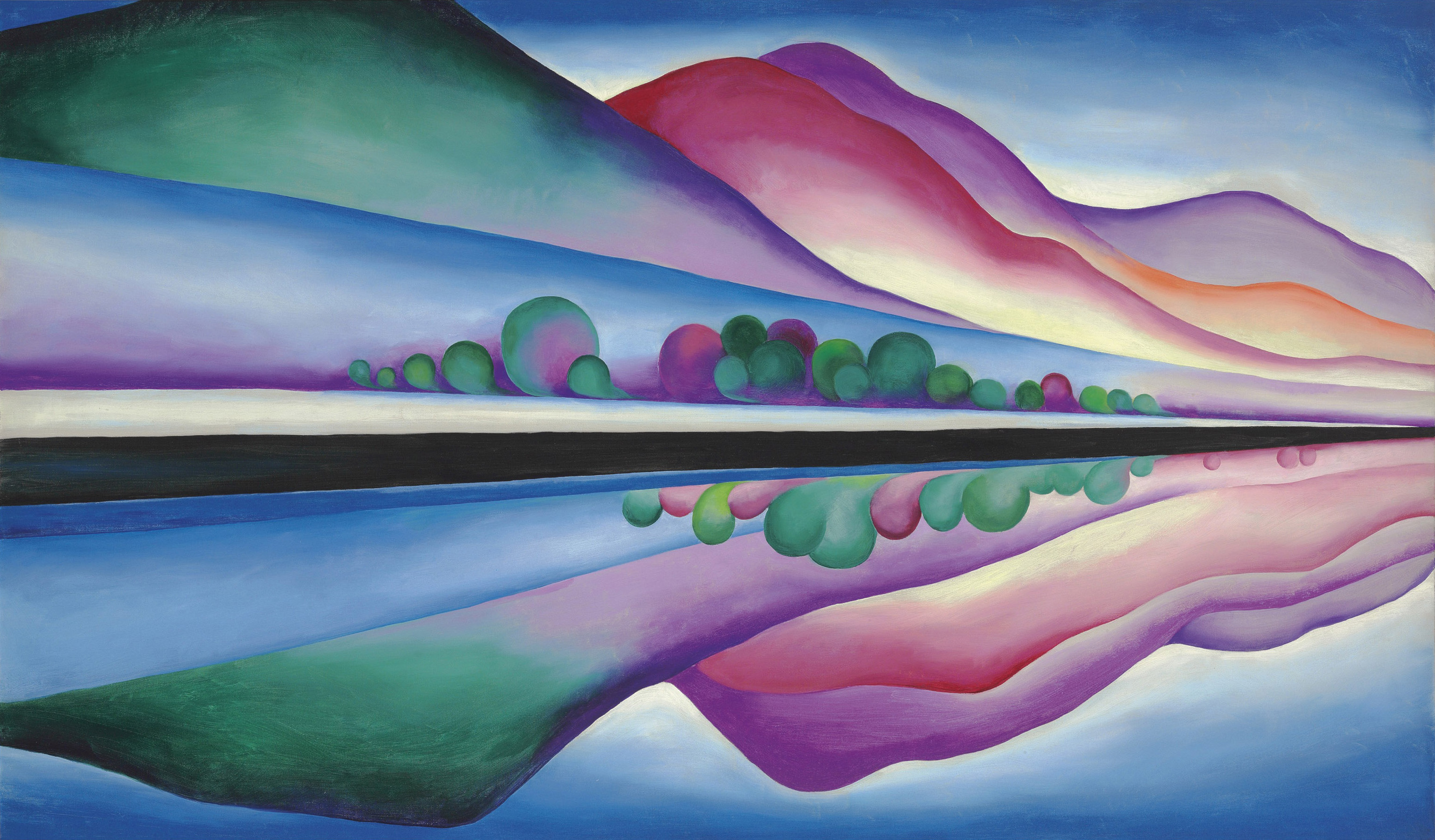 Georgia O'Keeffe, Lake George Reflection, 1921–22
